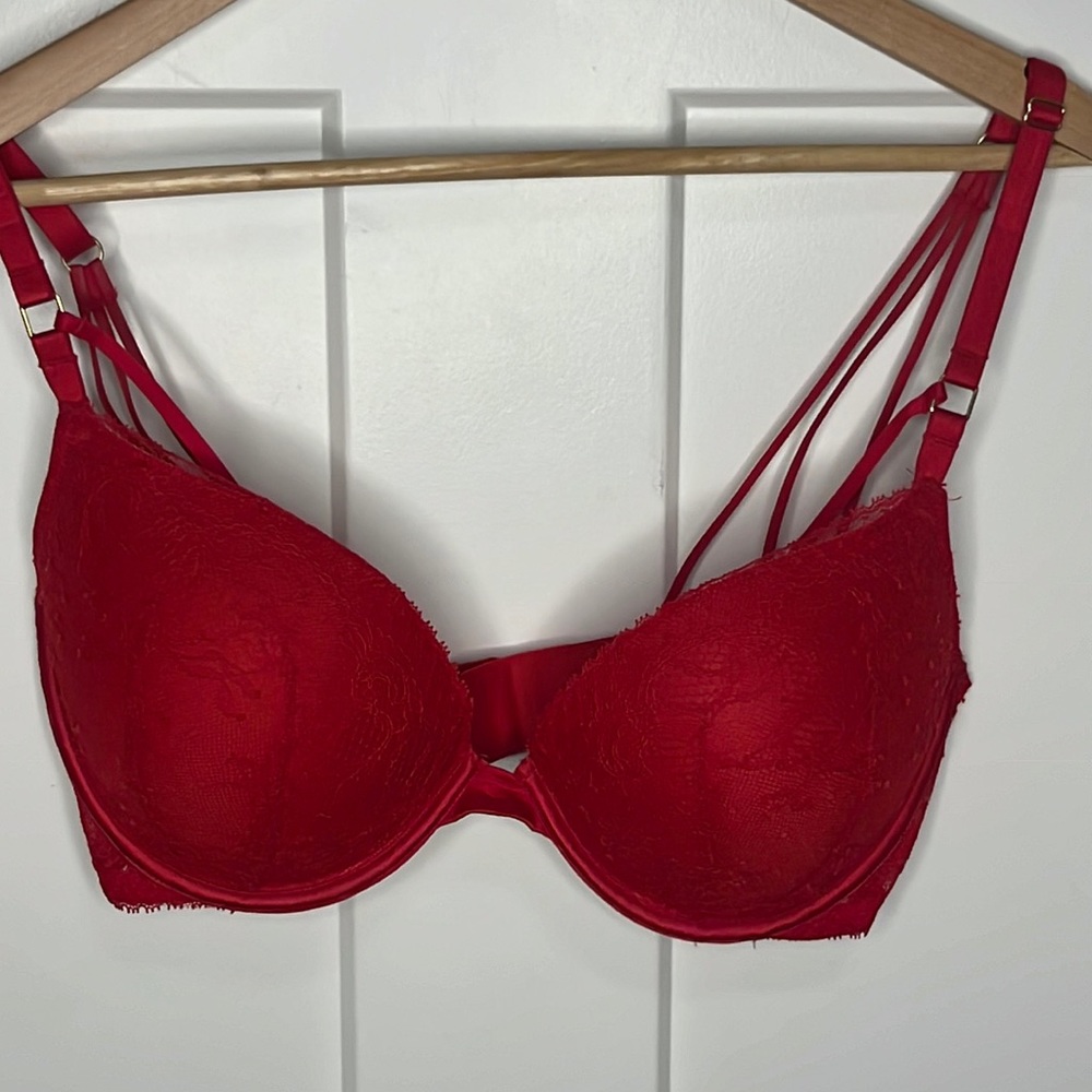 Victoria's Secret Red Lace Bra